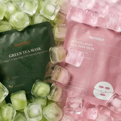 Pack BeautySkin avec masques au collagène et au thé vert